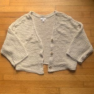 BP. Cropped button sweater